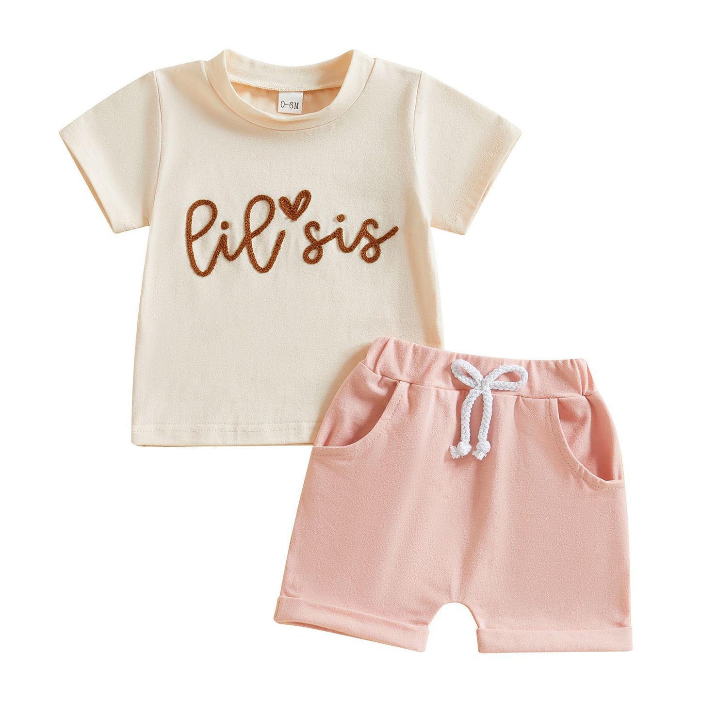 Children's Casual Printed Short Sleeved Shorts Set