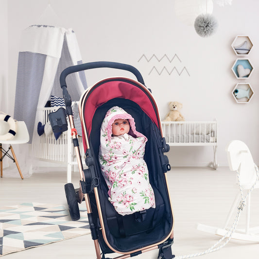 Autumn And Winter Thickening Hooded Baby Baby's Blanket Multifunctional Baby Swaddle